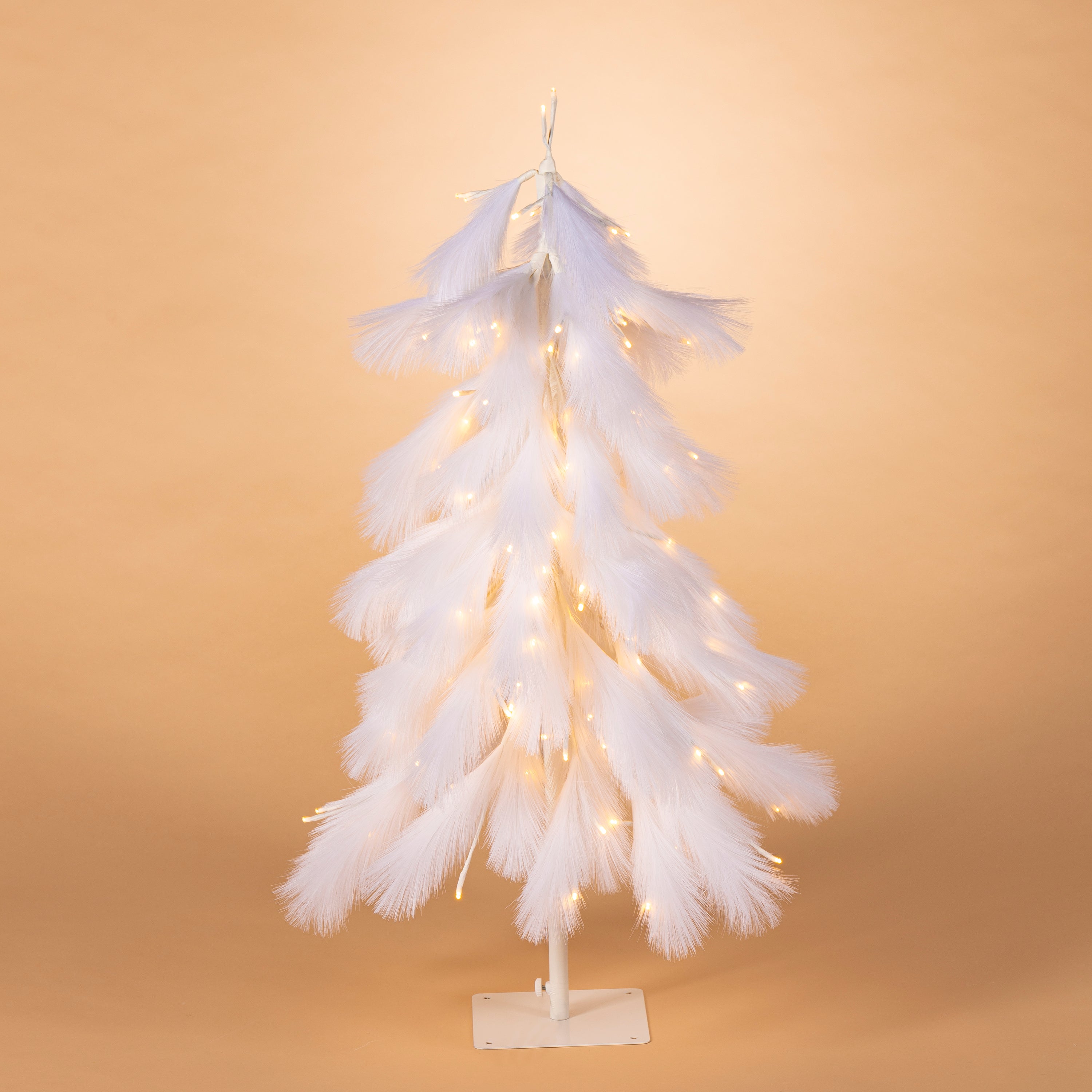 Joyful 4'H Electric Lighted Down Swept Tree with 190 Warm White LED Lights 2700010EC