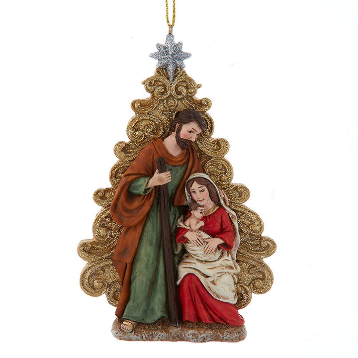 4.75" Glitter Tree Nativity Ornament #E0831