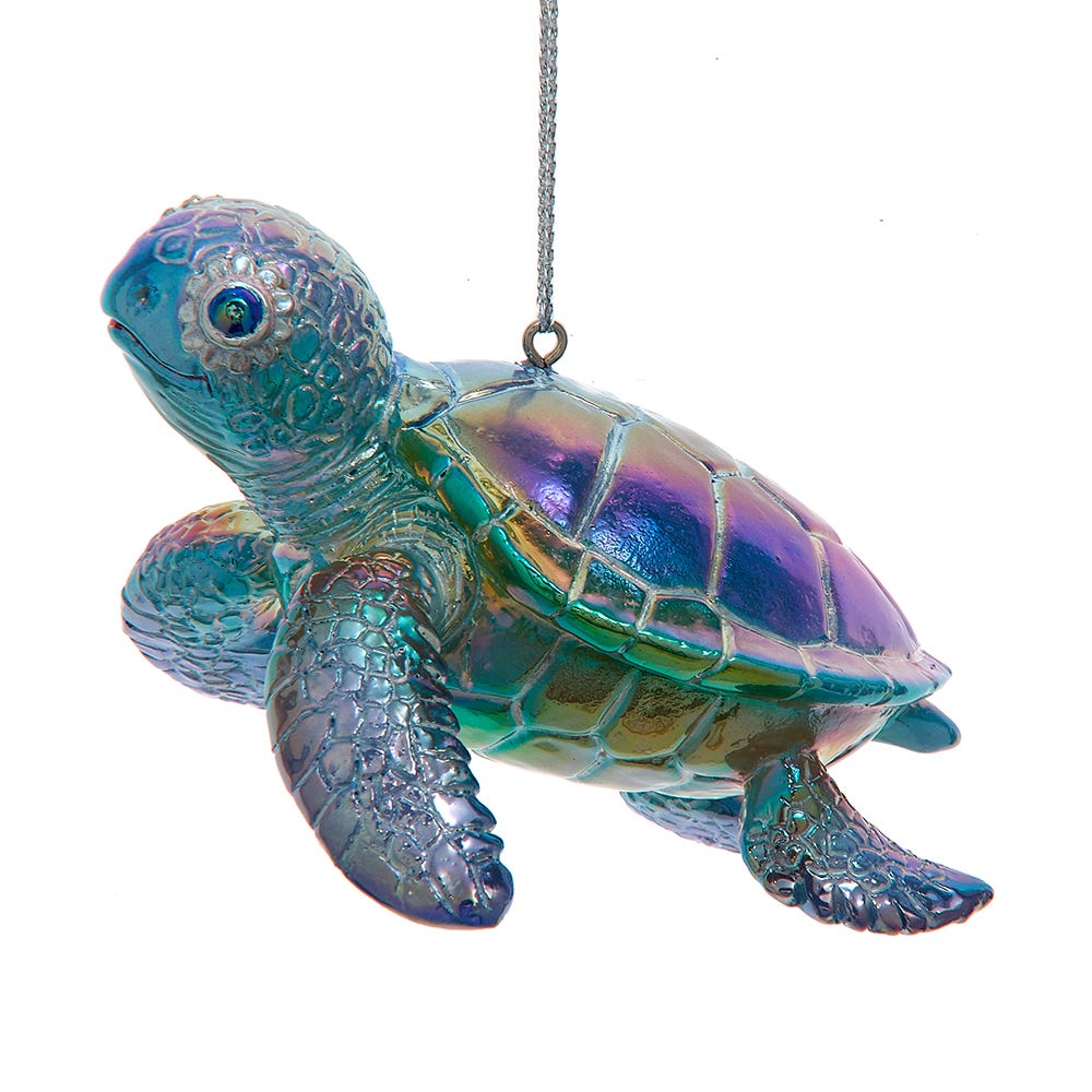 3.5" Colorful Sea Turtle Ornament E0986