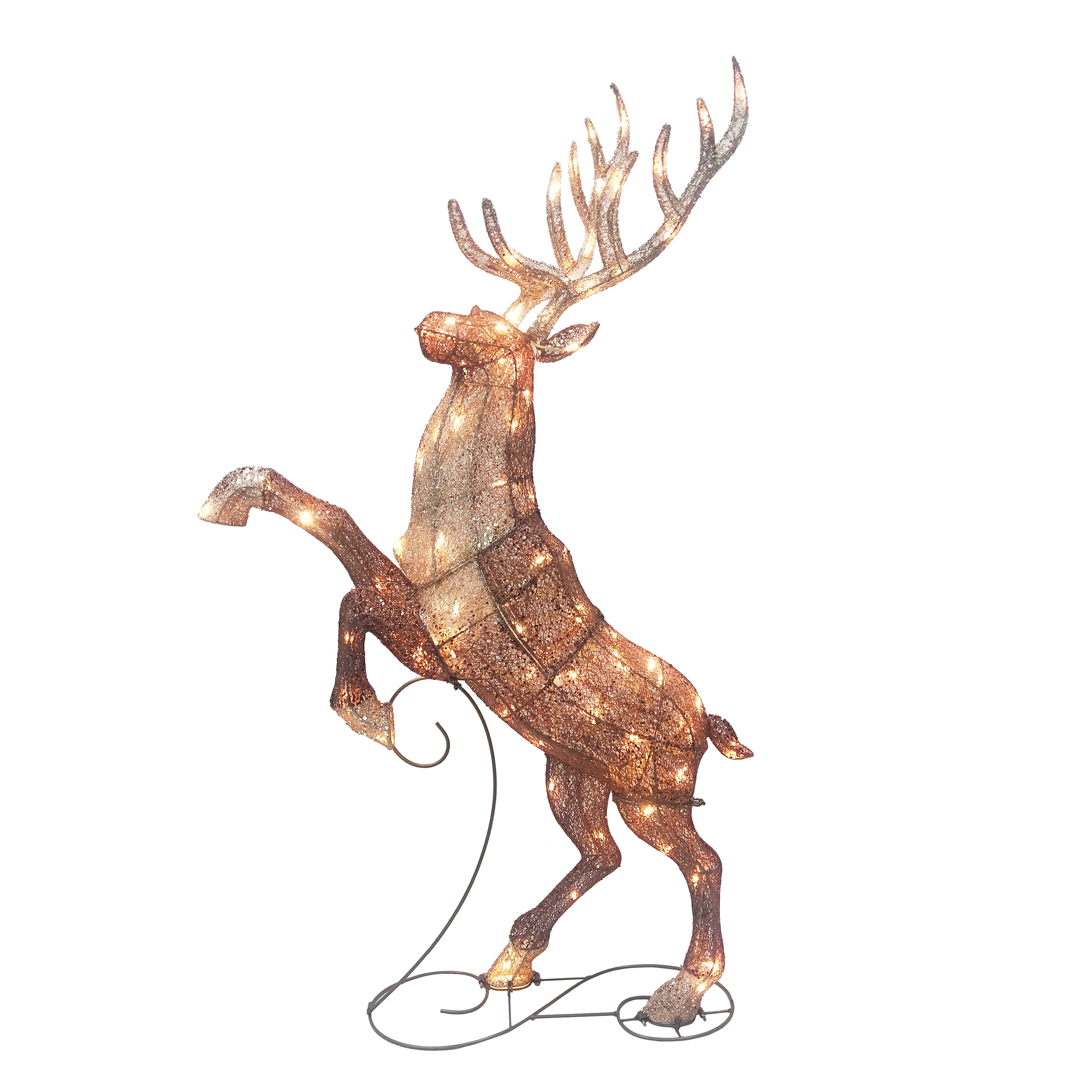 48 in Lighted Elk 90 UL Listed Warm White LED Lights w/ Random Twinkling 315A-YD1515L