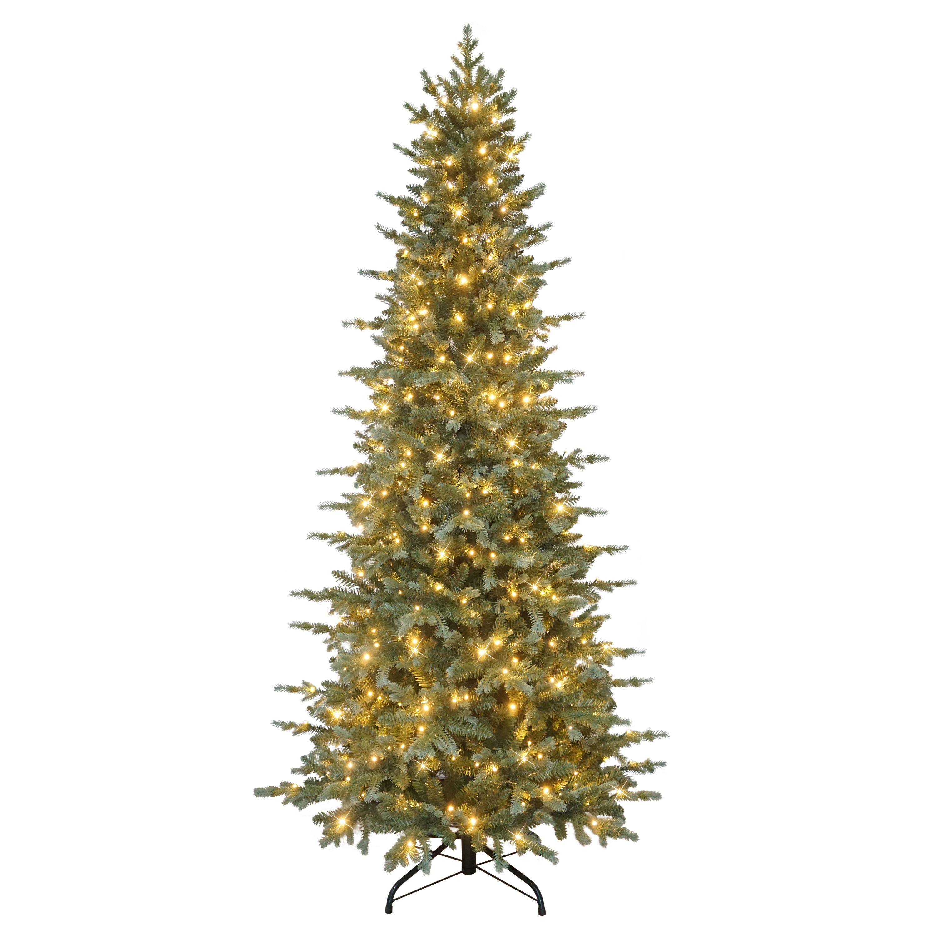 7.5' Pre-Lit Slim Linden Fir Artificial Tree with 350 Dual-Color LED Lights LDFSL-75LDF5K350A