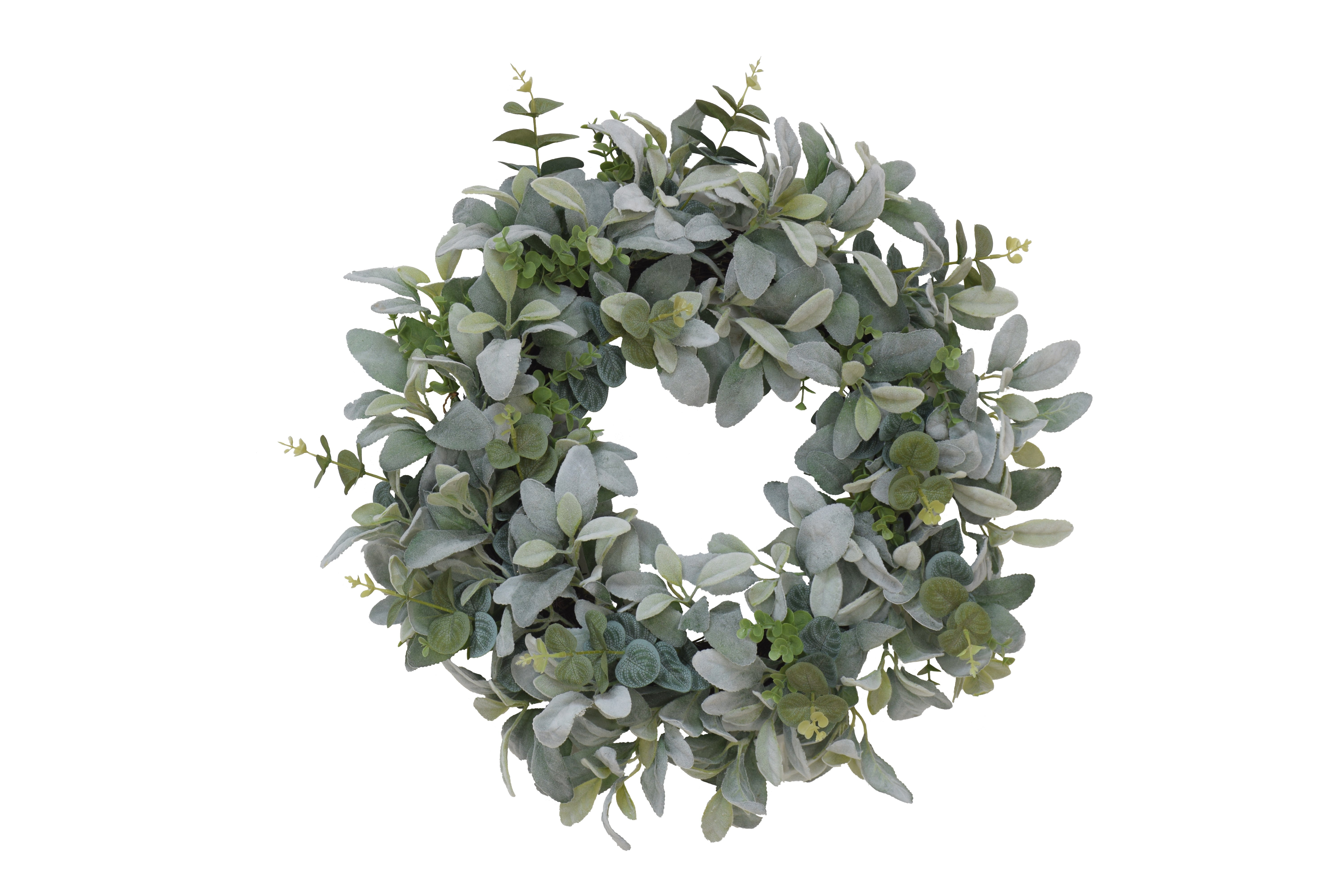 22" Lambs Ear Wreath 1522A-W22