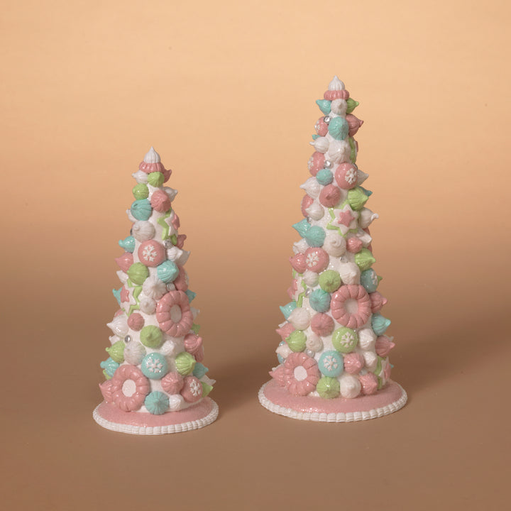 Set of 2 Clay Dough Whimiscal Holiday Ice Cream Trees #2656780EC