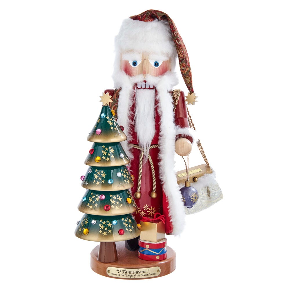 Kurt Adler 17-Inch O Tannenbaum Santa Musical Nutcracker ES1989