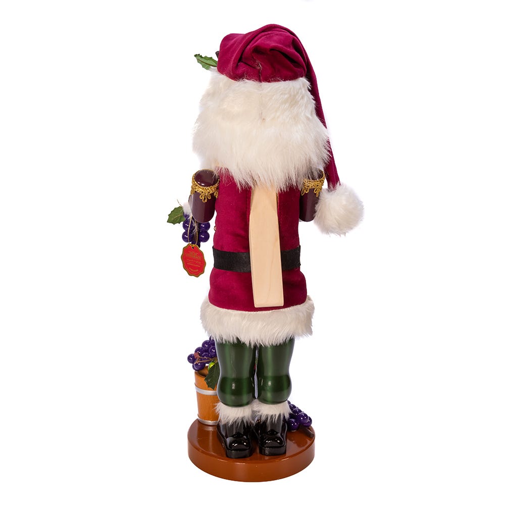 Kurt Adler 18.25-Inch Steinbach Winemaker Santa Nutcracker