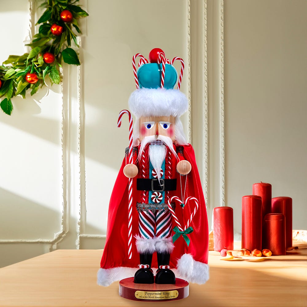 Kurt Adler Steinbach Peppermint King Nutcracker
