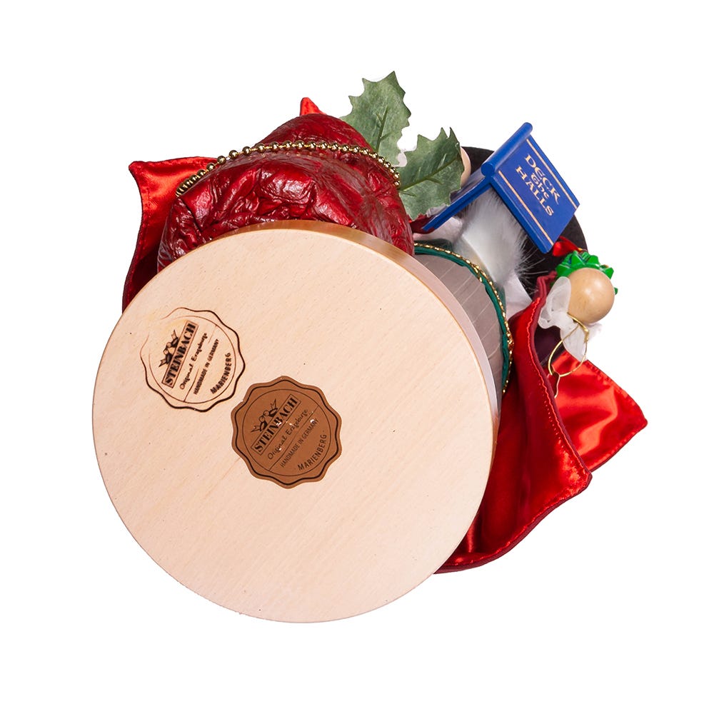 Kurt Adler 18.9-Inch Musical Deck The Halls Nutcracker