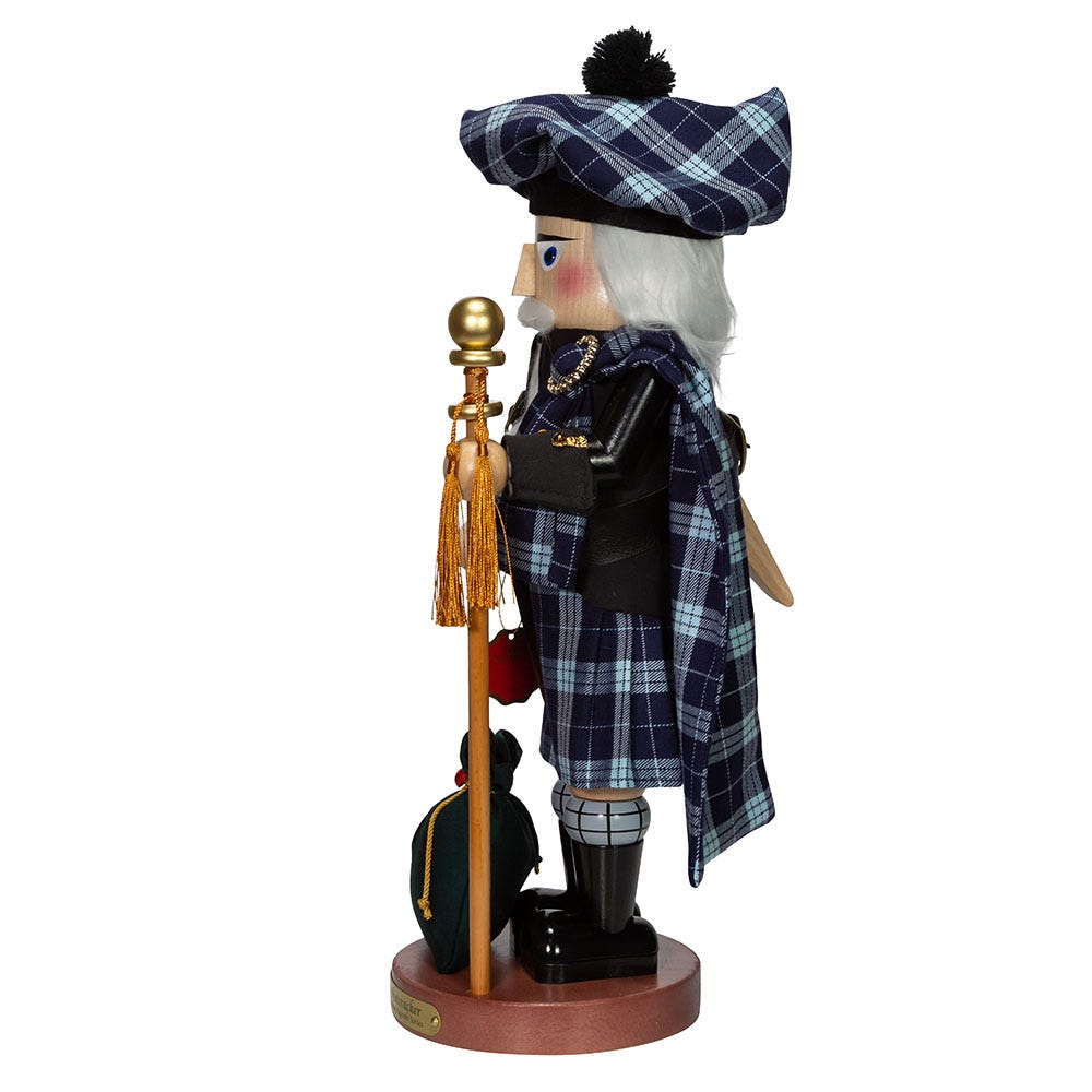 Kurt Adler 17.3-Inch Steinbach Scottish Santa Nutcracker