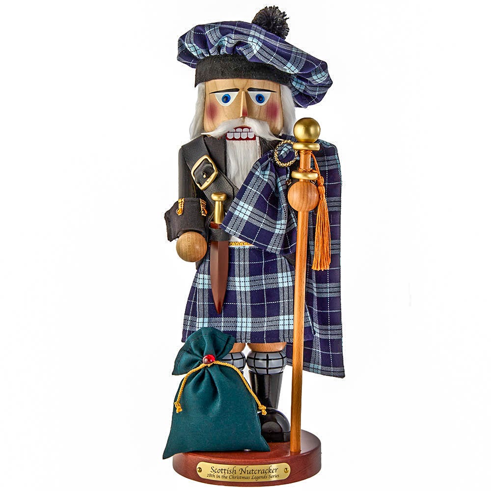 Kurt Adler 17.3-Inch Steinbach Scottish Santa Nutcracker ES3501