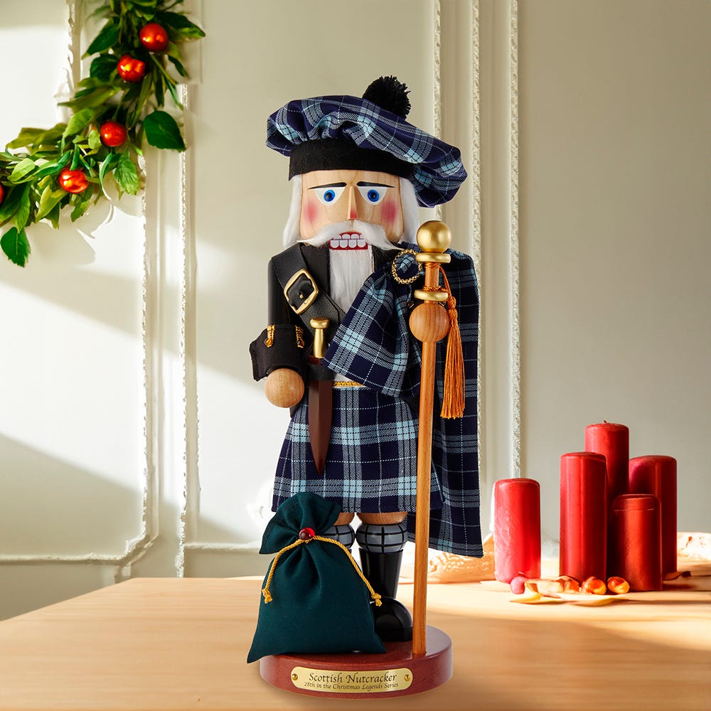 Kurt Adler 17.3-Inch Steinbach Scottish Santa Nutcracker