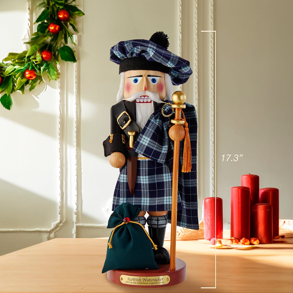 Kurt Adler 17.3-Inch Steinbach Scottish Santa Nutcracker