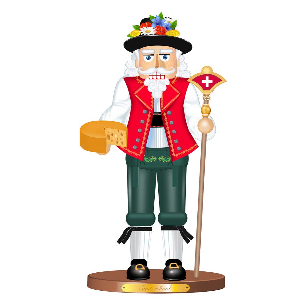 Kurt Adler 18.5“ Steinbach Swiss Santa Nutcracker ES3502