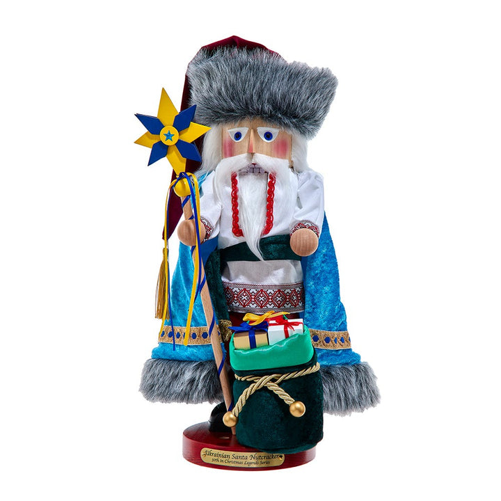 Kurt Adler Steinbach Ukrainian Star Santa Nutcracker ES3503