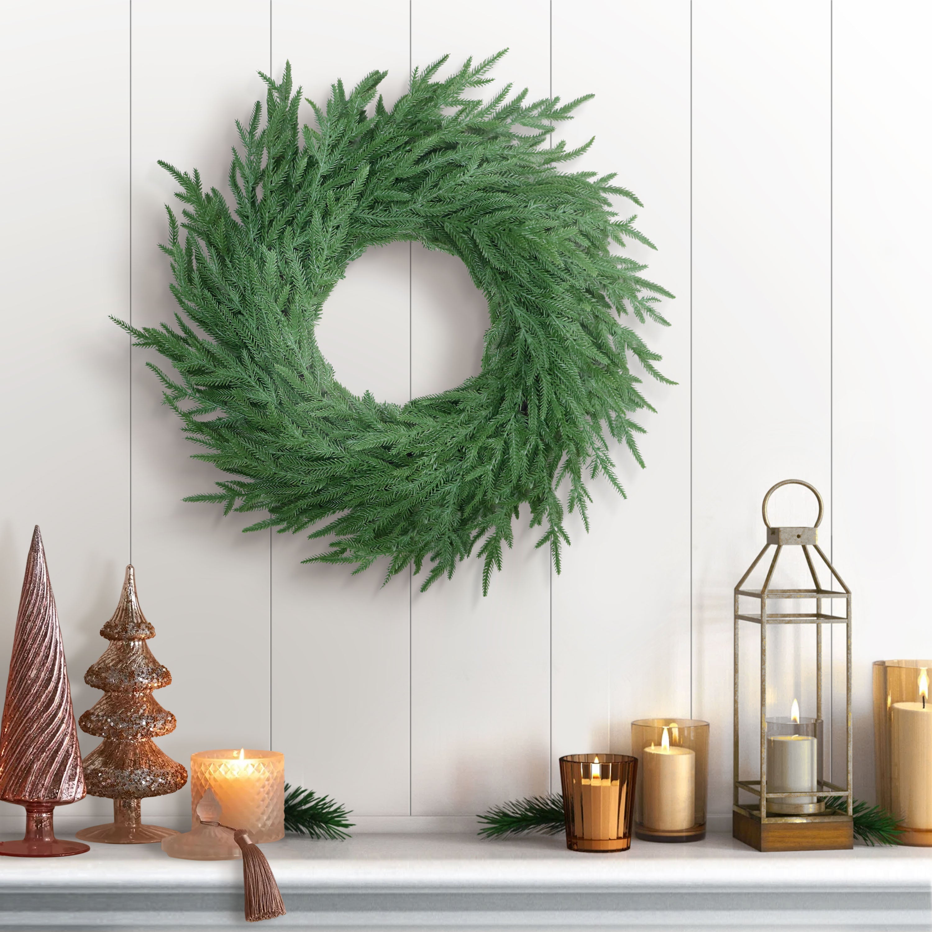 24" Soft PE Christmas Wreath