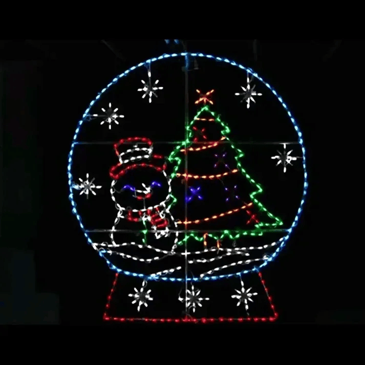 Brite Ideas 66" Christmas Snow Globe Twinkle LED Display GLOBE360