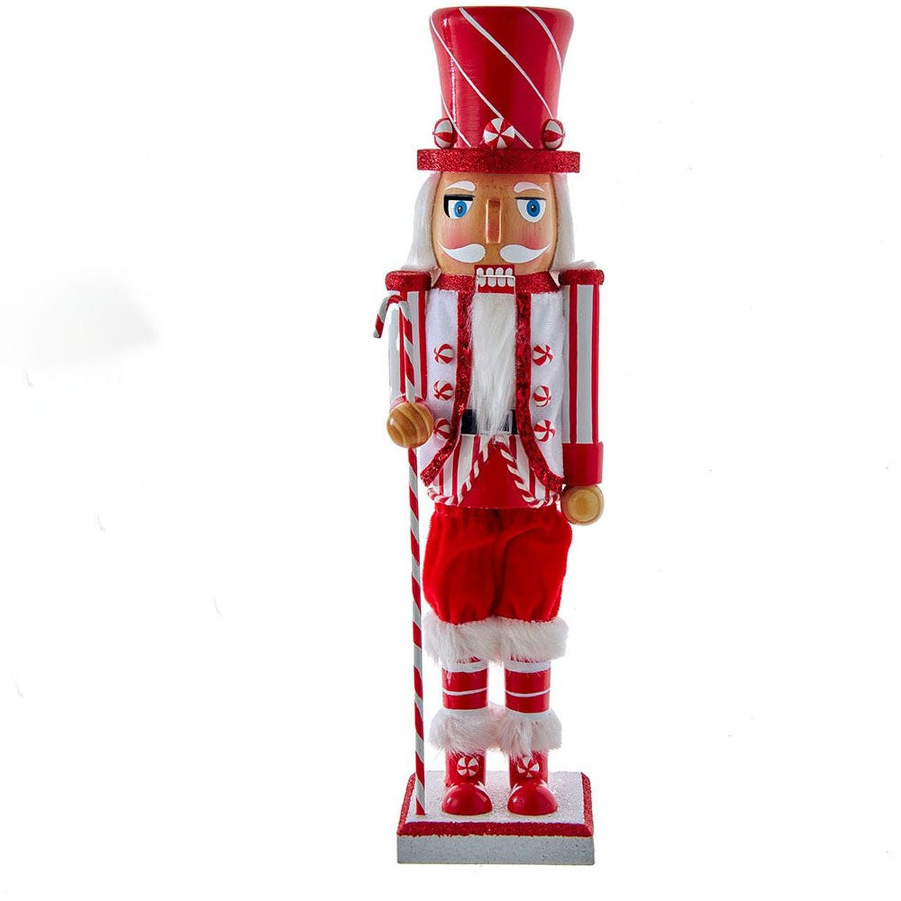 Kurt Adler 15-Inch Peppermint Nutcracker #F2183 #KS-F2183