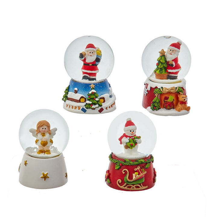 45mm LED Santa/Snowman/Angel Waterglobe, 4 Assorted #F2206