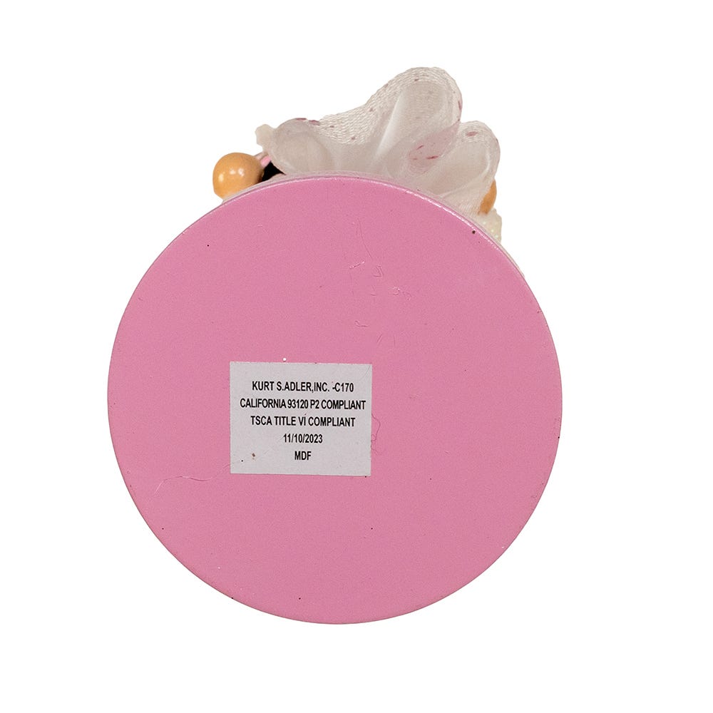 Kurt Adler 12-Inch Pink Clara with Brunette Hair Ballerina Nutcracker