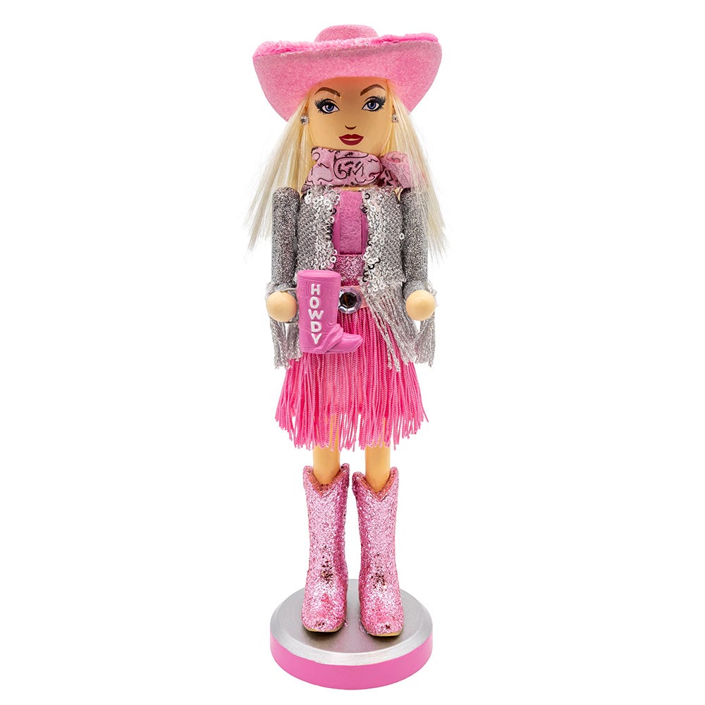Kurt Adler 12-Inch Honky Tonk Cowgirl Nutcracker F2377