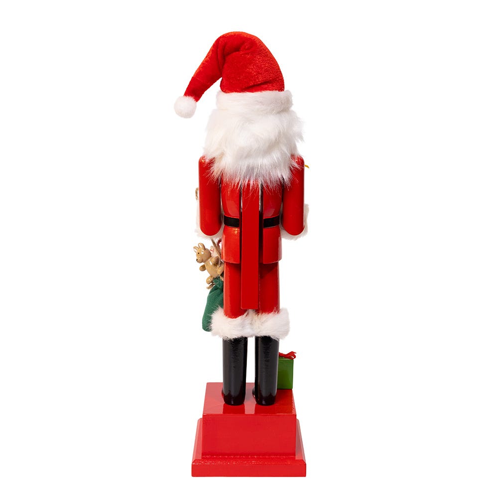 Kurt Adler Wooden 15-Inch Santa Calendar Nutcracker