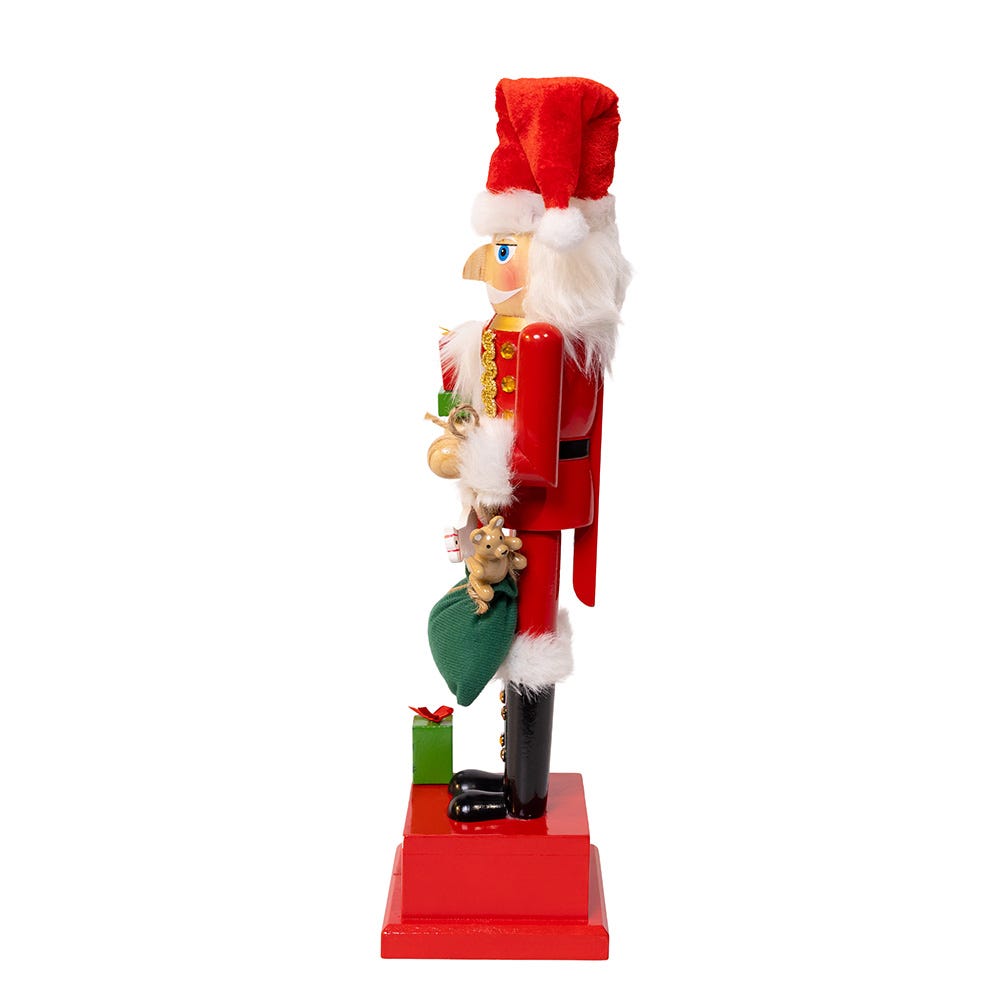 Kurt Adler Wooden 15-Inch Santa Calendar Nutcracker