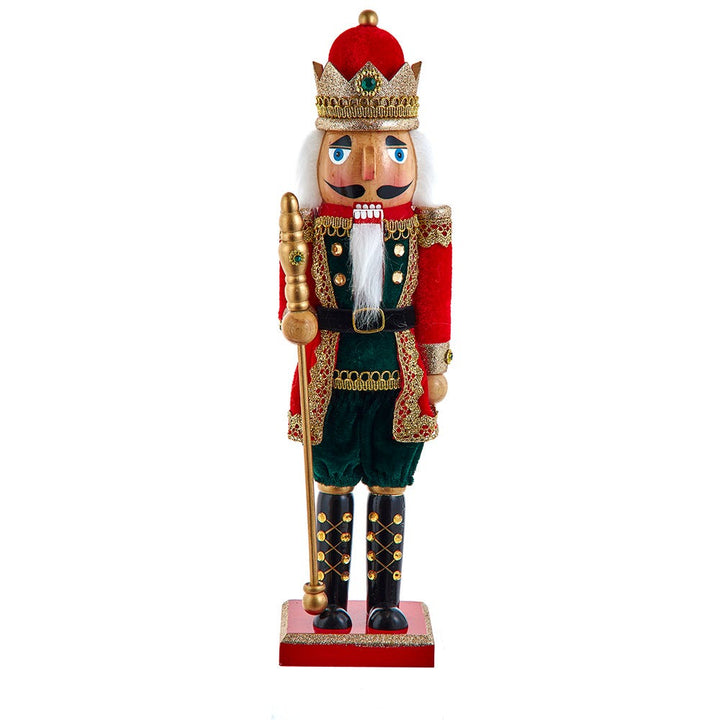 Kurt Adler 15-Inch Red and Green King Nutcracker F2415