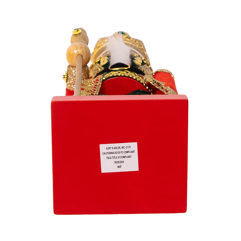 Kurt Adler 15-Inch Red and Green King Nutcracker