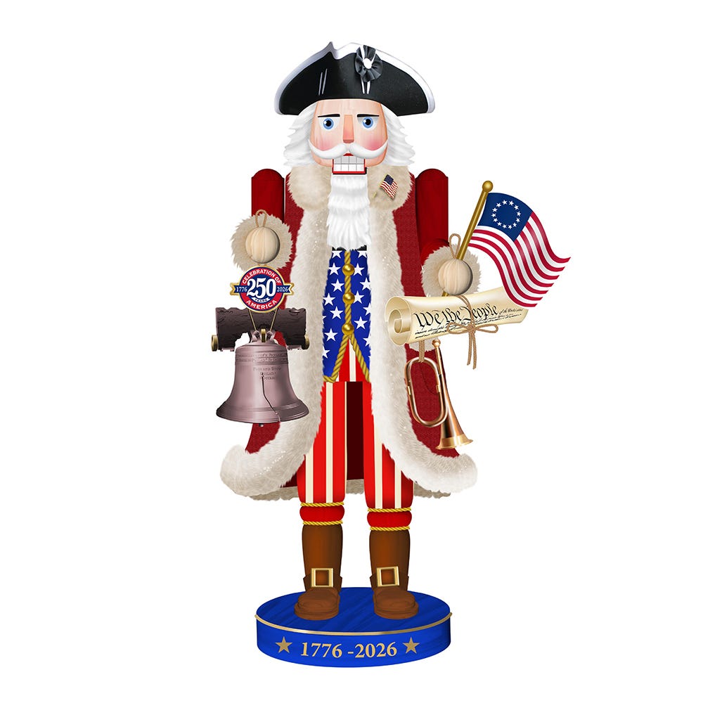 Kurt Adler 14-Inch 250th Anniversary of America Nutcracker F2443