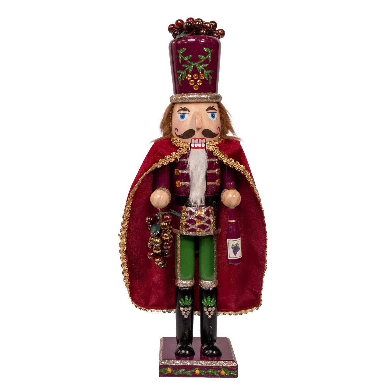 Kurt Adler 15" Burgundy Wine Nutcracker #F2483