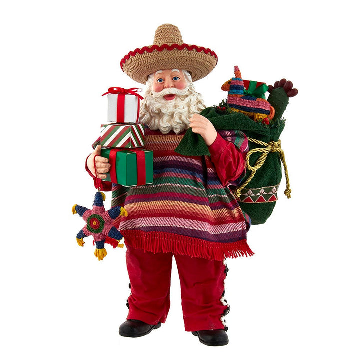 Kurt Adler 11-Inch Fabriché Musical Mexican Santa 