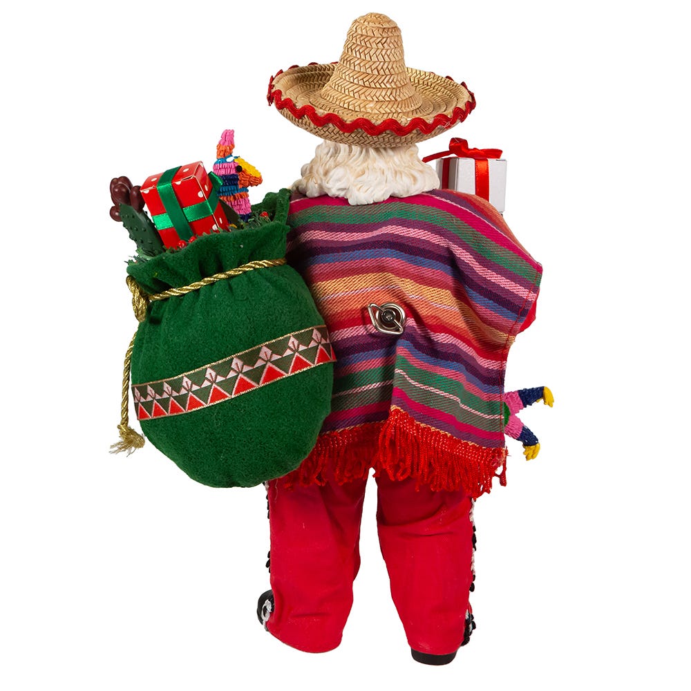 Kurt Adler 11-Inch Fabriché Musical Mexican Santa