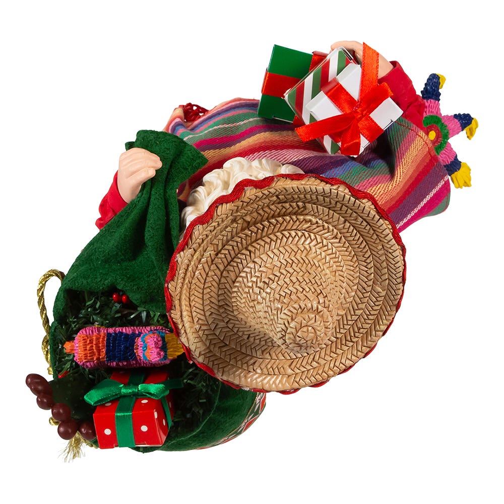 Kurt Adler 11-Inch Fabriché Musical Mexican Santa