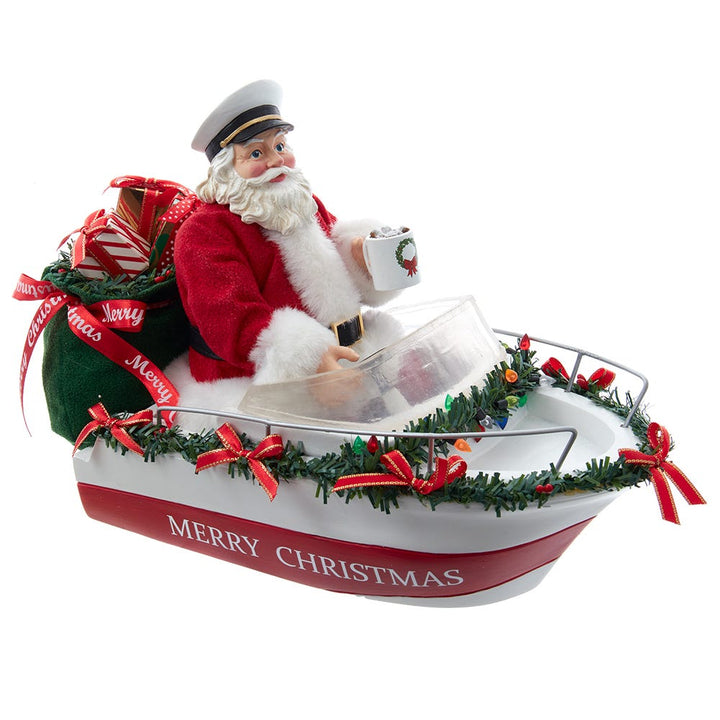 Kurt Adler 8-Inch Fabriché Boat Captain Santa