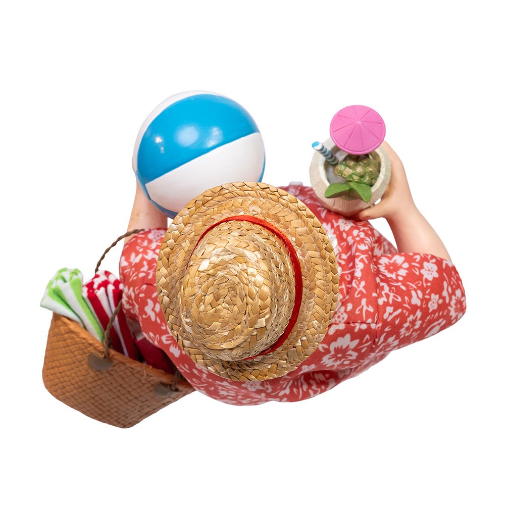 Kurt Adler 10.5-Inch Fabriché Palm Beach Santa