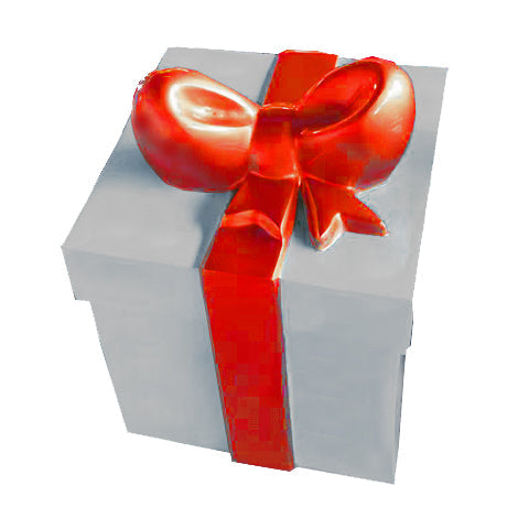 Brite Ideas 18" x 18" x 22" Fiberglass Gift Box Display FBGB