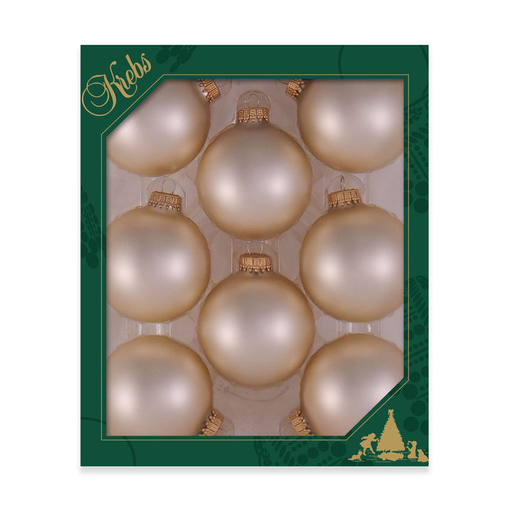 Christmas by Krebs Oyster Velvet 2.63 in Glass Christmas Tree Ornaments Set of 8 #KBX70065