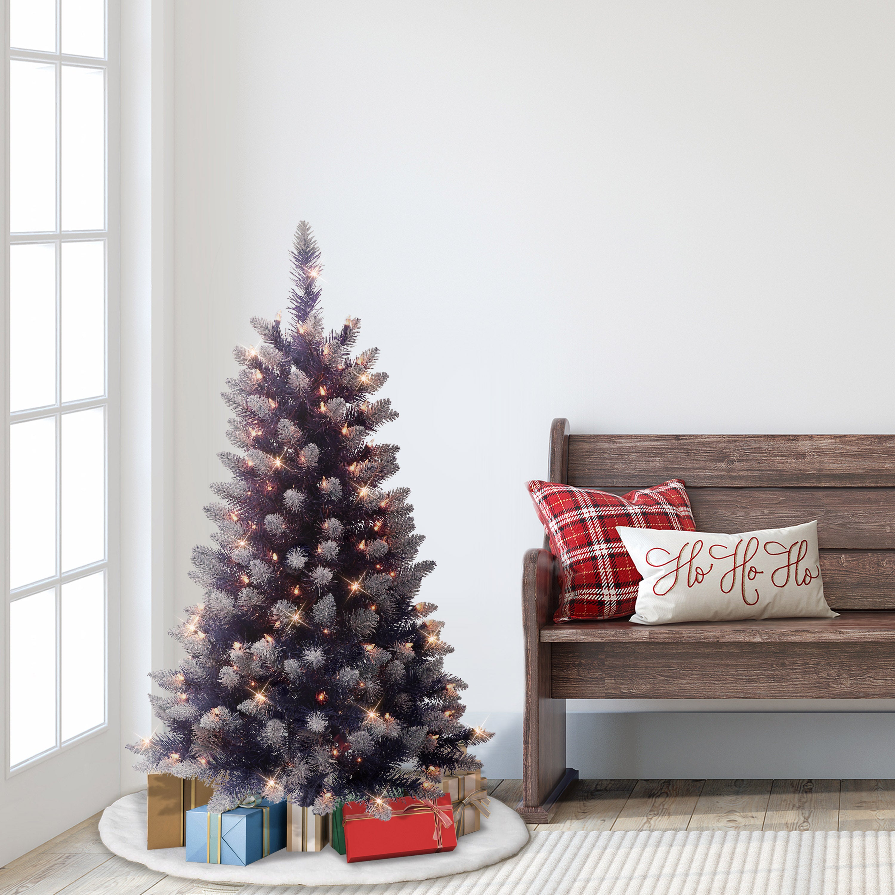 4ft Pre-Lit Fashion Purple Christmas Tree