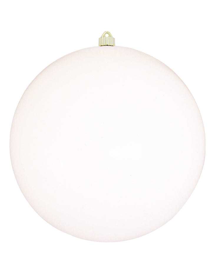 Christmas by Krebs Pure White 12 in Shatterproof Commercial Grade Christmas Ornament #KBX00019