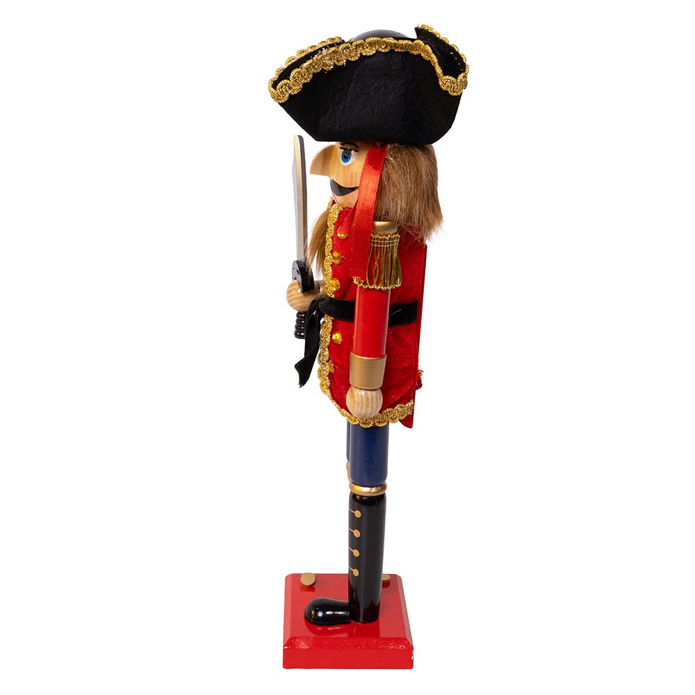 Kurt Adler 15-Inch Pirate Nutcracker with peg leg