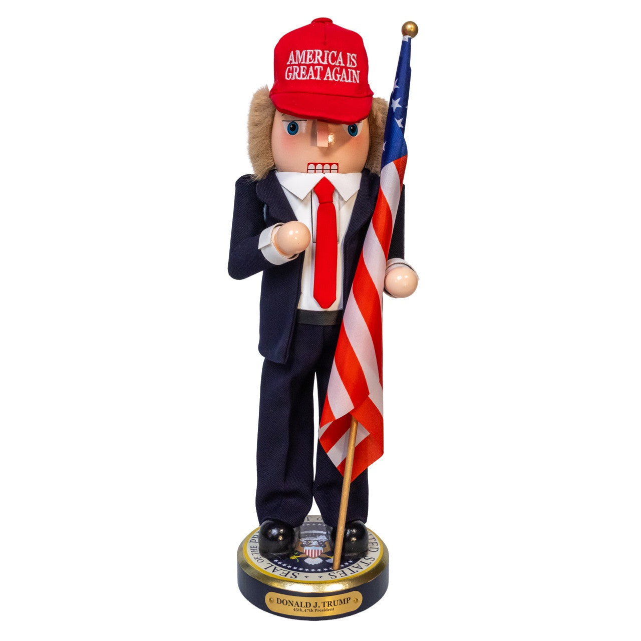 Kurt Adler 16" Make America Great Again Trump Nutcracker #G5013AIGA
