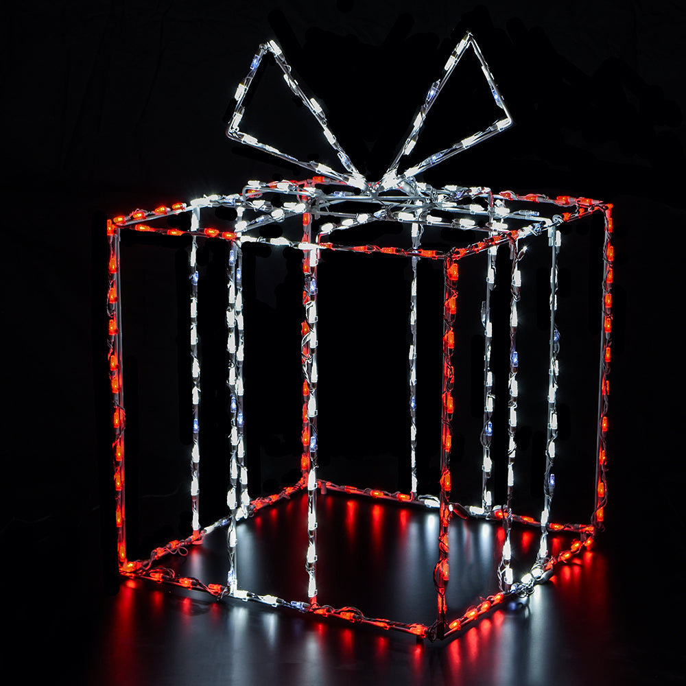 Brite Ideas 41" Large 3D Gift Box Twinkling LED Display GB3DLG