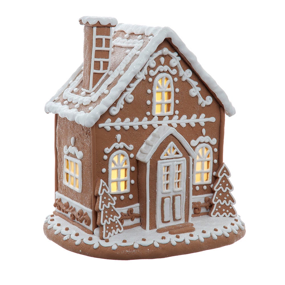 Kurt Adler Battery Operated 11.5-Inch Battery Operated Gingerbread House GBJ0052