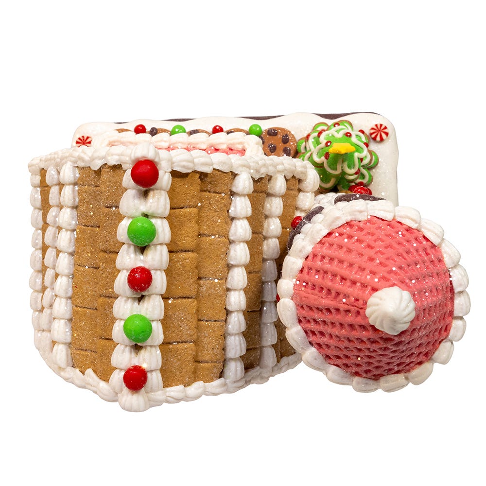 Kurt Adler 12-Inch Battery Operated LED Gingerbread Barn