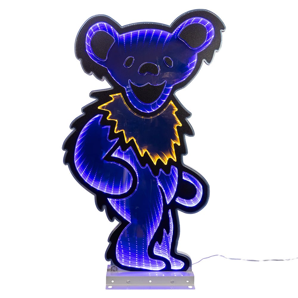 Kurt Adler Grateful Dead with Kurt Adler 26-Inch Dancing Blue Bear Infinity Light GD9251
