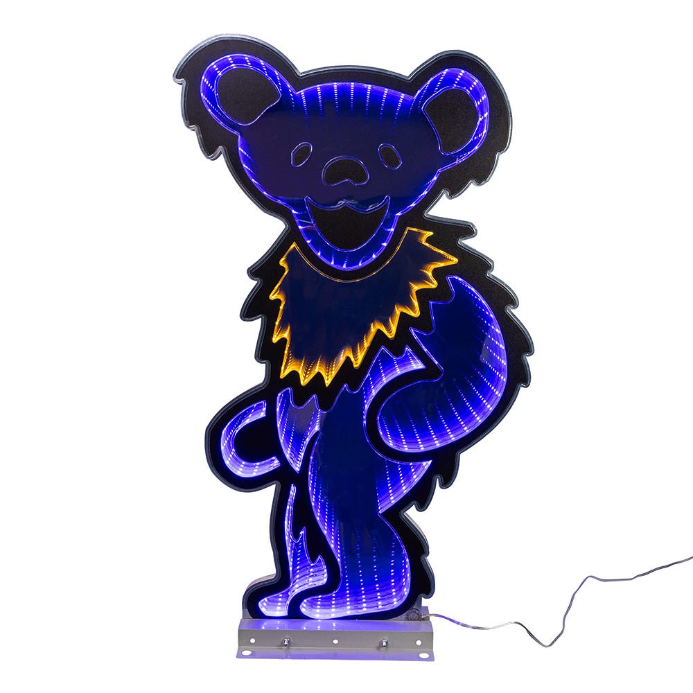 Kurt Adler Grateful Dead with Kurt Adler 26-Inch Dancing Blue Bear Infinity Light