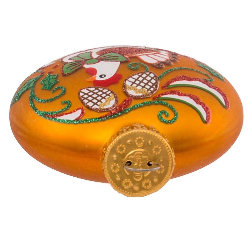 Kurt Adler 65MM Glass 12 Days Of Christmas Glass Ball Ornaments, 12-Piece Boxed Set