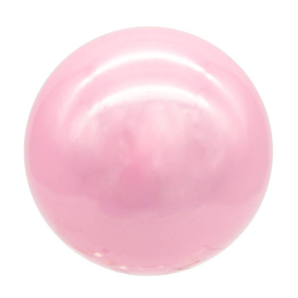 Kurt Adler 80MM Glass Pearlized Pink Ball Ornaments
