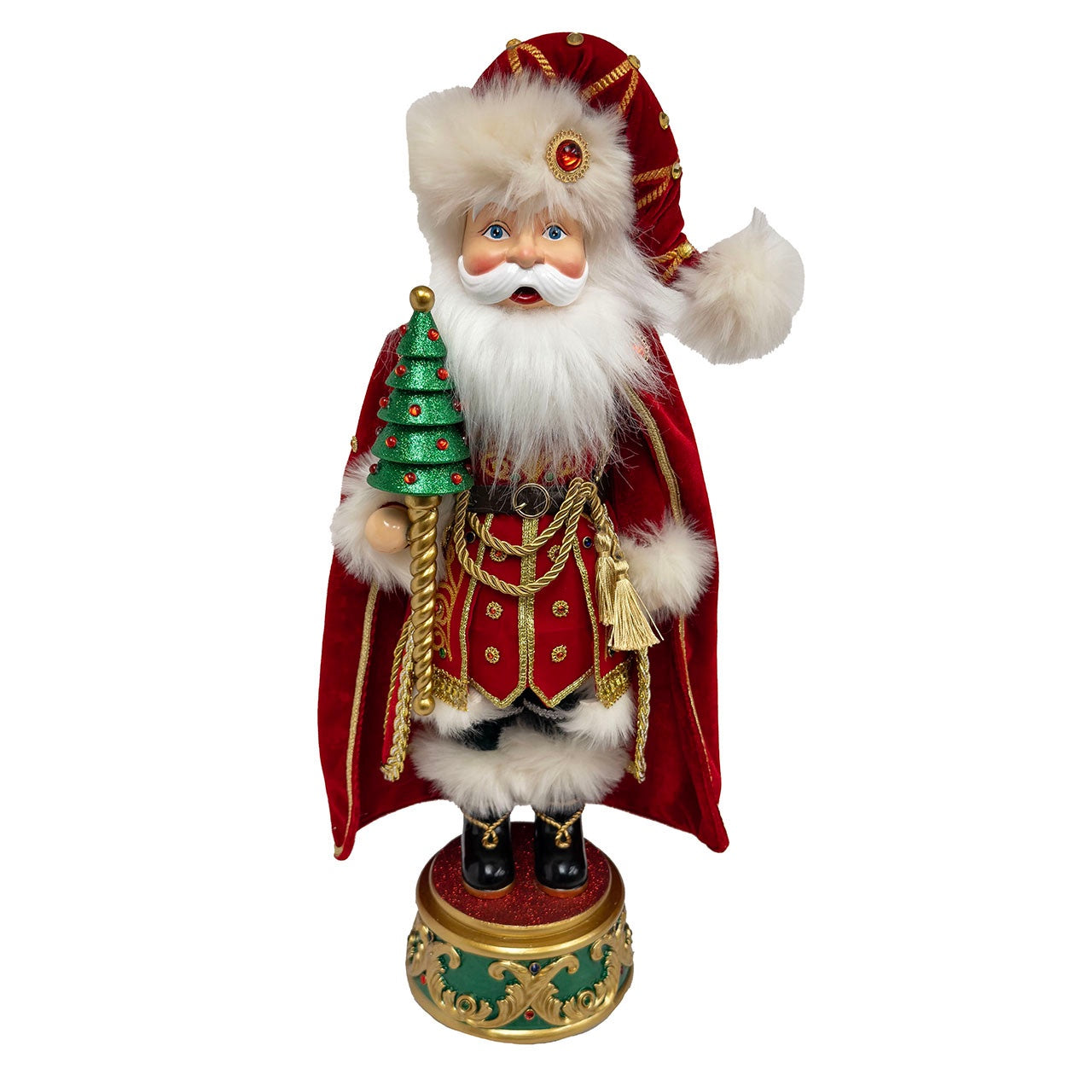 Kurt Adler 21" Musical Red King Santa Nutcracker #GGN0001
