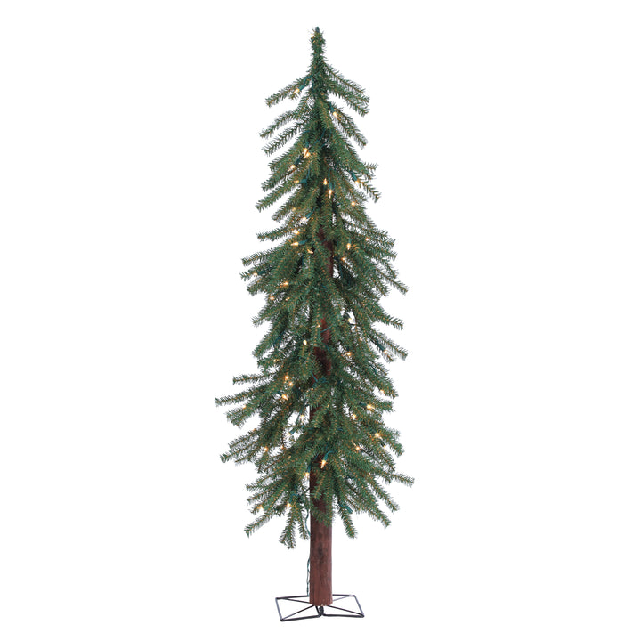 Sterling 4 ft. Pre Lit Clear UL Rustic Alpine Tree