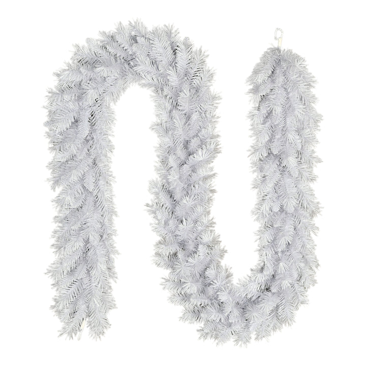 9' x 10" Artificial White Round Valley Pine Garland WH-RYG-G9-10A